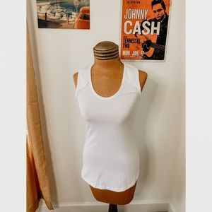 Aruby Leather padded moto tank